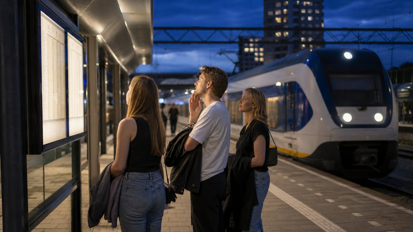 Treinreis naar een concert met rustige planning voor de terugreis